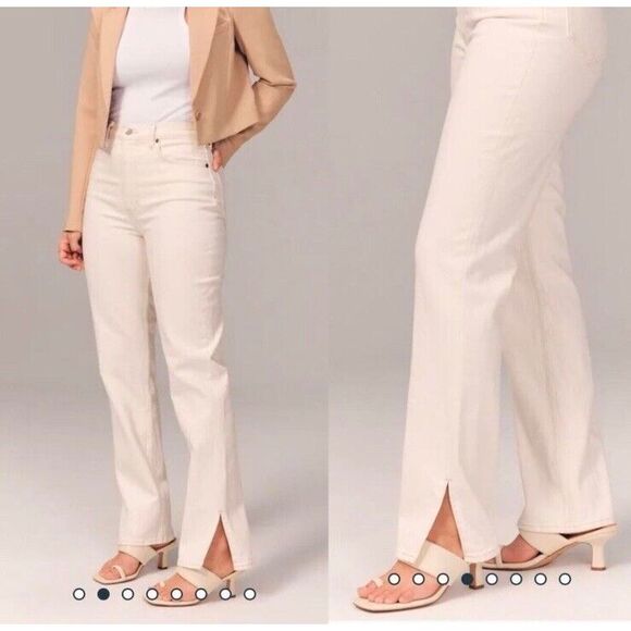 Abercrombie & Fitch The 90s Straight Ultra High Rise Curve Love Jeans Size 30 10 - Picture 1 of 15